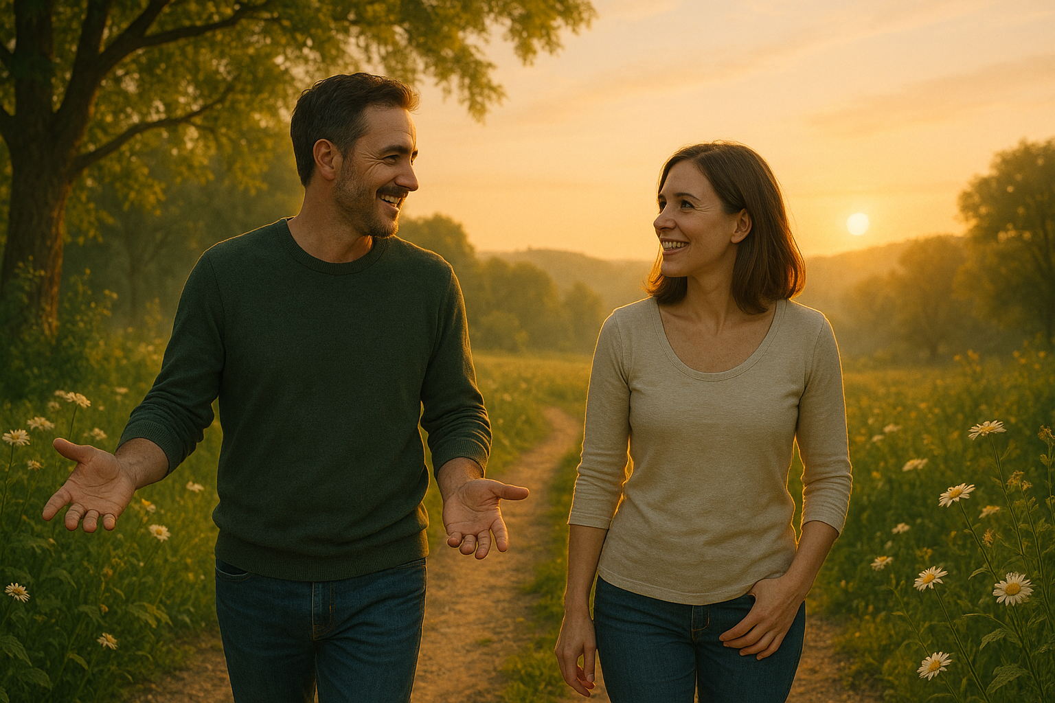 Un homme et une femme fait connaissance afin de sortir de la solitude