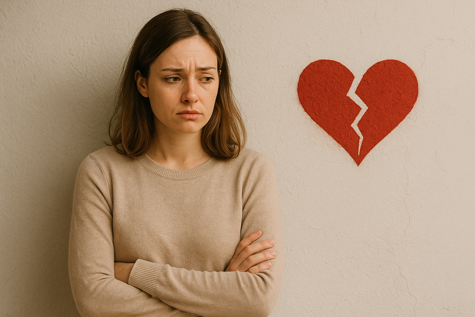 Une femme qui vit des relations amoureuses insatisfaisantes